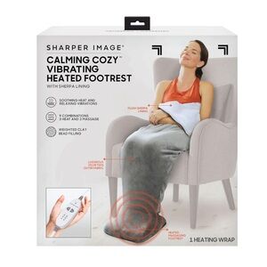 Sherpa Wrap Sharper Image Calming Cozy Massaging Heat Wrap